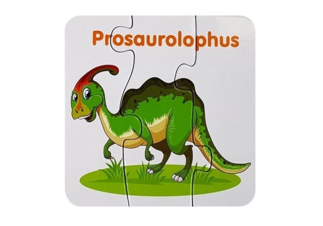 Vzdělávací puzzle Dinosauři Angličtina 10 Spojení