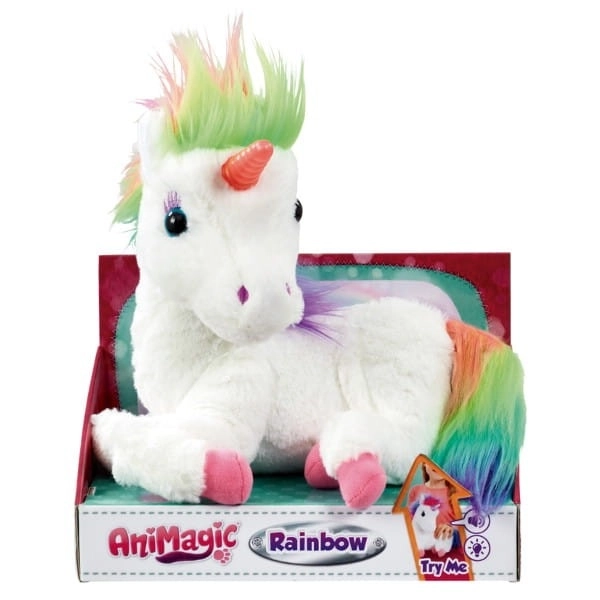 Interaktivní maskot Animagic Rainbow My Glowing Unicorn