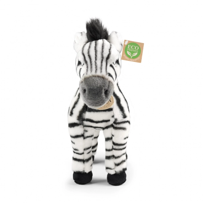 Plyšová zebra stojící 30 cm ECO-FRIENDLY