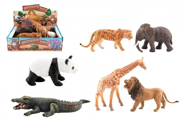 Zvířátko safari ZOO plast 11-17cm - 1 ks