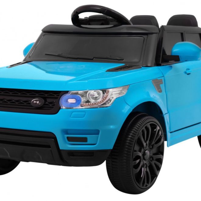Elektrické autíčko modré + dálkové ovládání + bezpečnostní funkce + MP3 LED