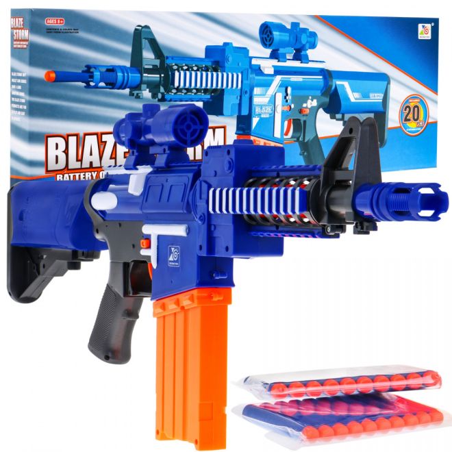 Automatická dětská puška 8+ Blaze Storm 20 dlouhých pěnových nábojů + mířidla