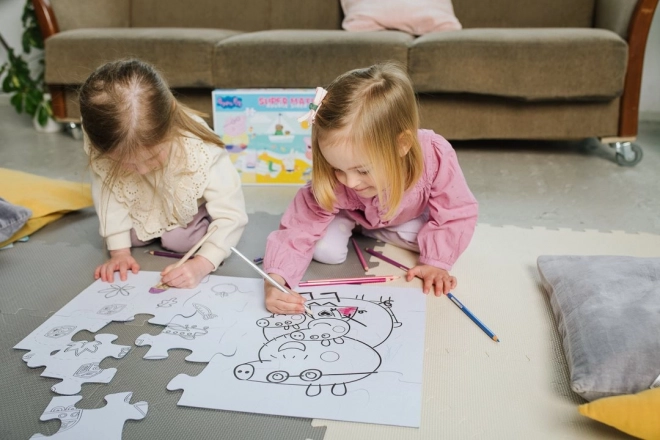 Oboustranné puzzle Peppa Pig SUPER MAXI 24 dílků