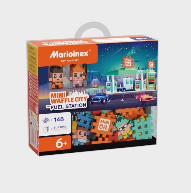 Kreativní stavebnice Mini Waffle - Benzínová stanice