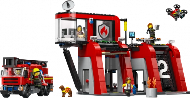 LEGO® City 60414 Hasičská stanice s hasičským vozem