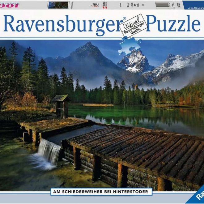RAVENSBURGER Puzzle Jezero Schiederweiher, Hinterstoder, Rakousko 1000 dílků