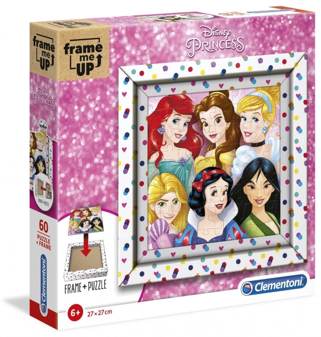 CLEMENTONI Puzzle Frame Me Up Disney princezny 60 dílků