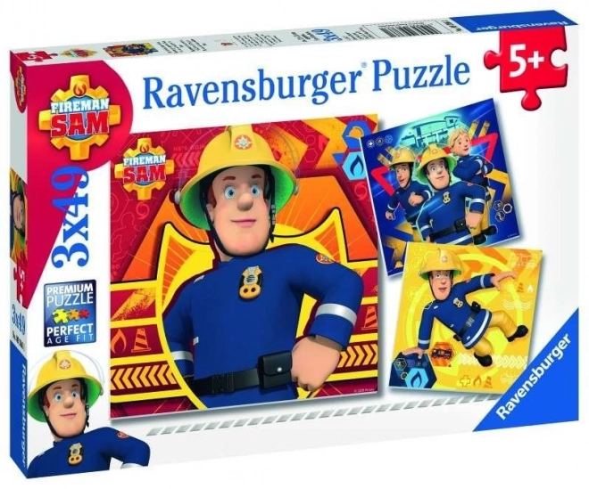 Ravensburger puzzle Sam v nebezpečí 3x49 dílků