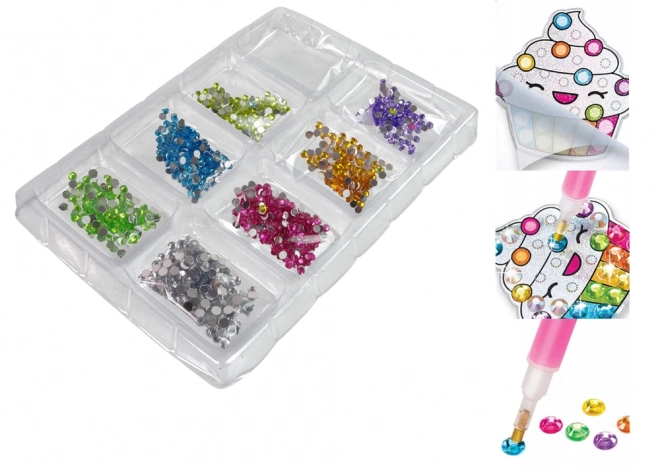 Diamantové vyšívání Kreativní sada Samolepky Lepení diamantů Sladkosti