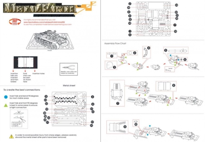 METAL EARTH 3D puzzle Tank Či - ha