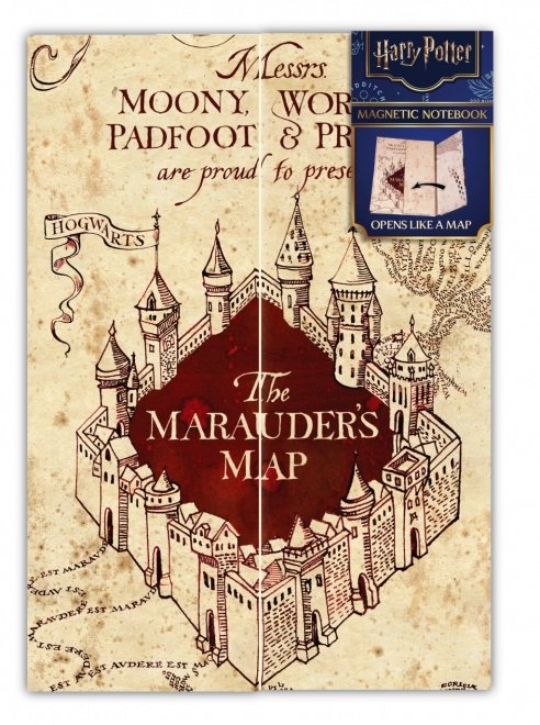 Harry Potter blok s motivem Pobertova plánku