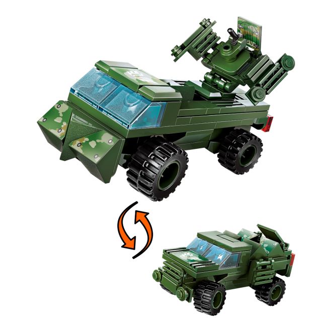 Qman War-Spirit Wheeled Tank 42301 sada 8v1