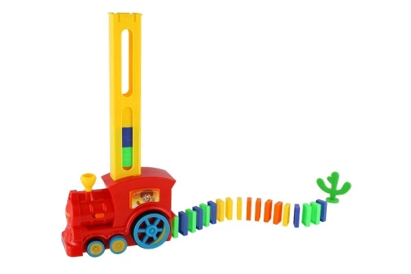 Stavěcí domino vláček se zvukovými a světelnými efekty
