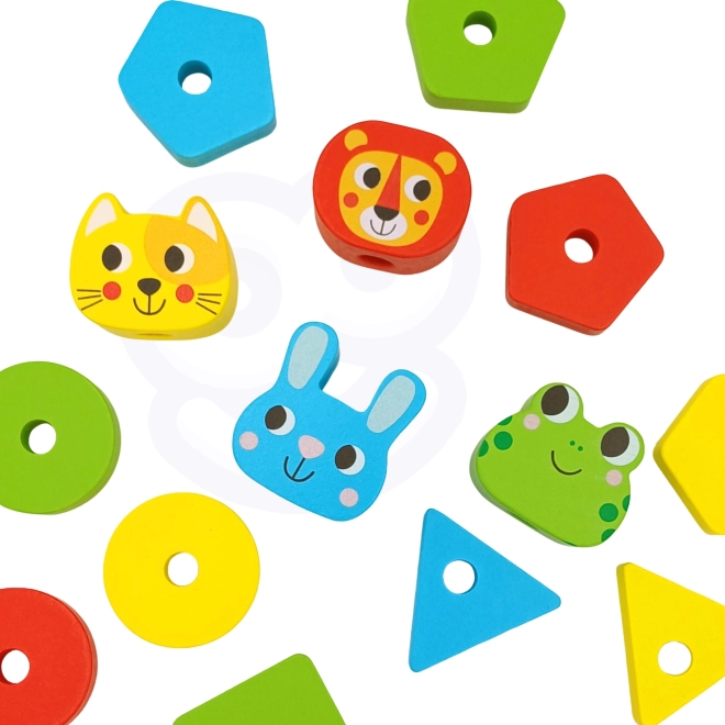 Montessori skládačka zvířátka pyramidka 27 dílů FSC