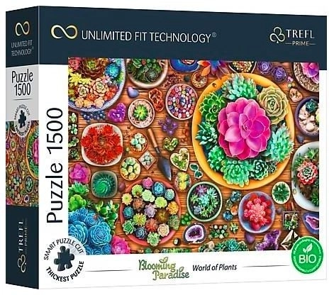 Puzzle 1500 prvků UFT Kvetoucí ráj Svět rostlin