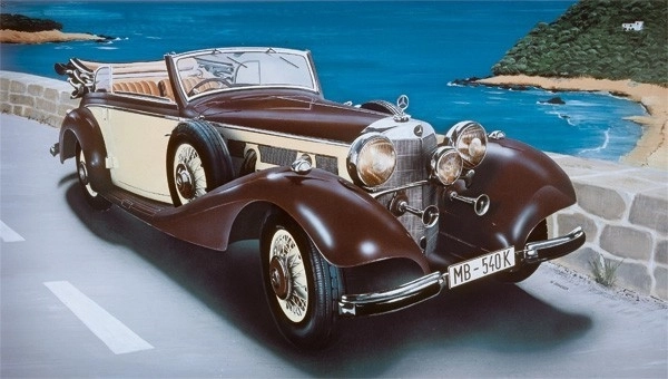 Model auta Mercedes-Benz 540K od Italeri