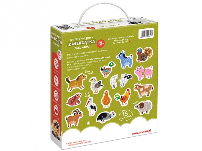Puzzle CzuCzu – Zvířátka na venkově