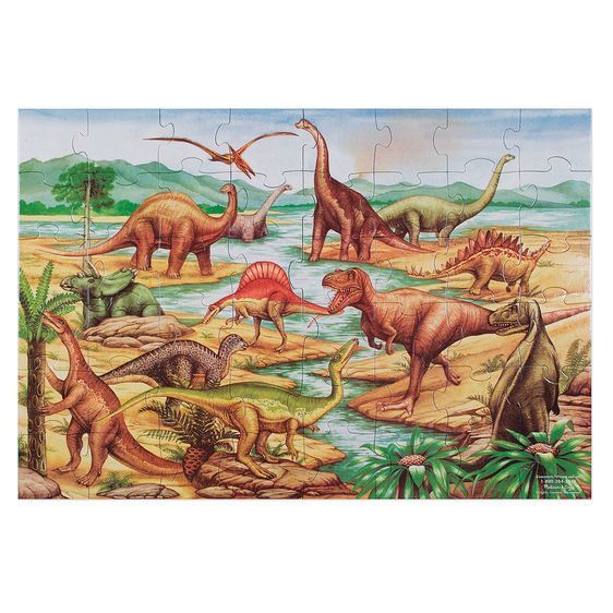 Dinosauři podlahové puzzle - 48 dílů
