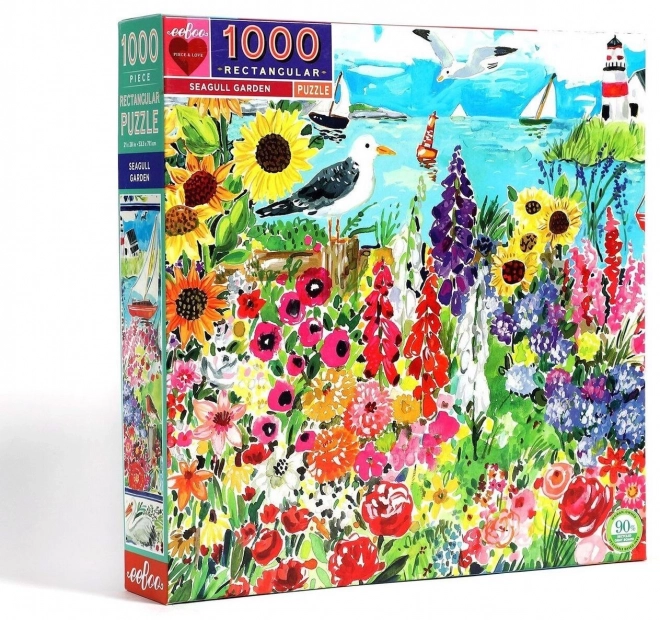 EEBOO Puzzle Zahrada s racky 1000 dílků