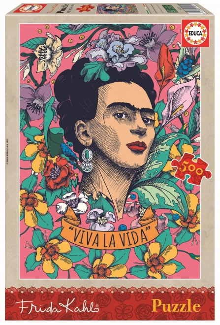 EDUCA Puzzle Frida Kahlo: Viva la vida 500 dílků