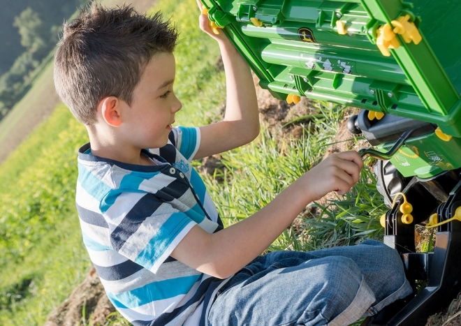 Rolly Toys zelená rolovací vyklápěcí přívěs