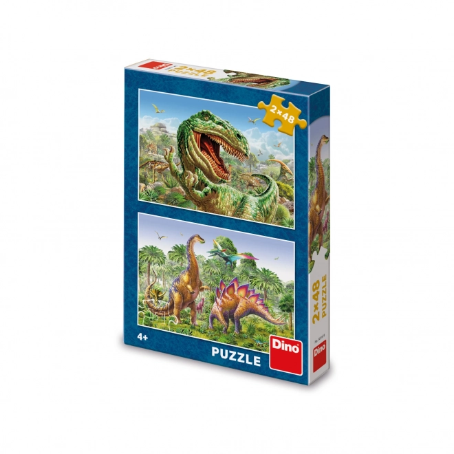 Puzzle Souboj dinosaurů