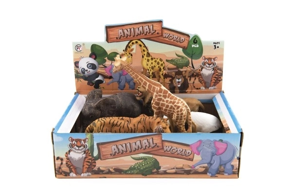 Zvířátko safari ZOO plast 11-17cm - 1 ks