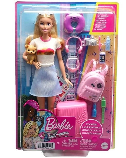 Barbie Panenka Malibu na cestách HJY18