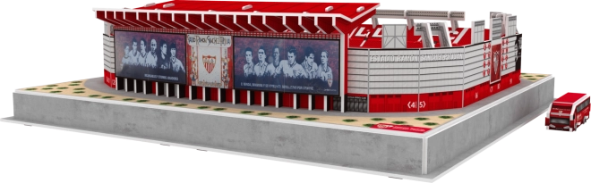 Detailní replika stadionu