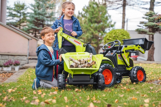 Traktor Claas Axos šlapací - s přední i zadní lžící + valník