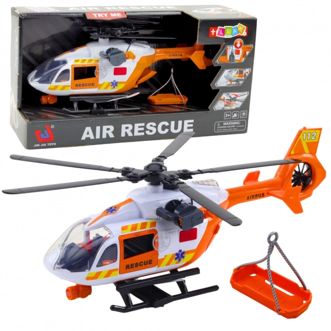 Záchranná helikoptéra se světly a zvuky