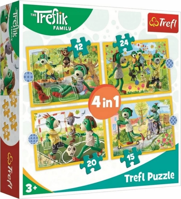 Puzzle Treflíci: Zábava 4v1 (12,15,20,24 dílků)