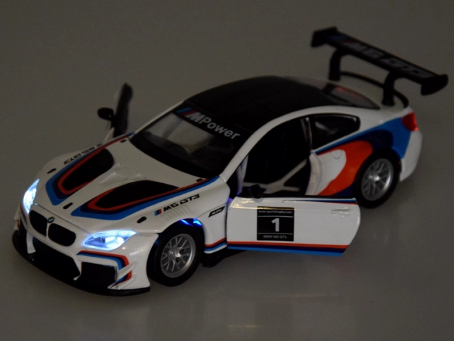 Kovový model auta BMW M6 GT3 1:32 se světlem a zvuky