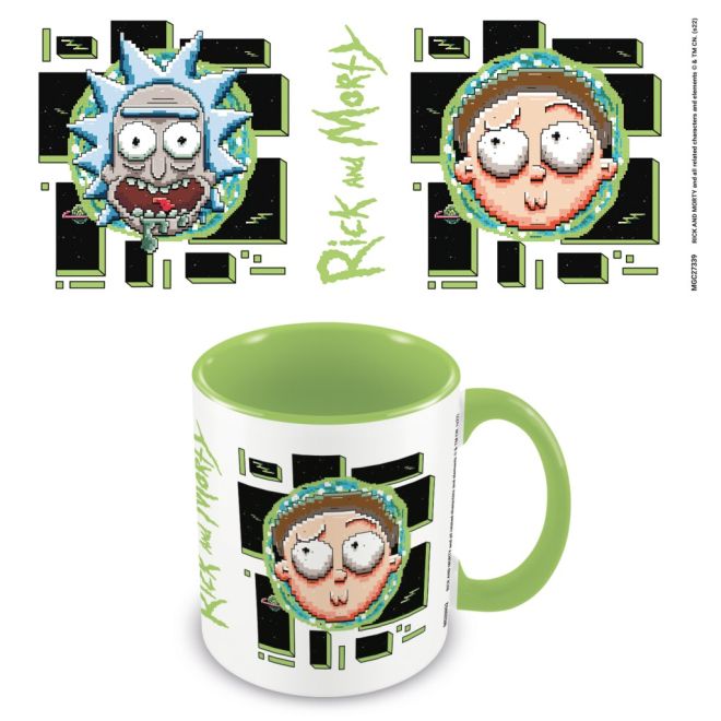 Hrnek Rick And Morty (Pixel Breakout) 315ml