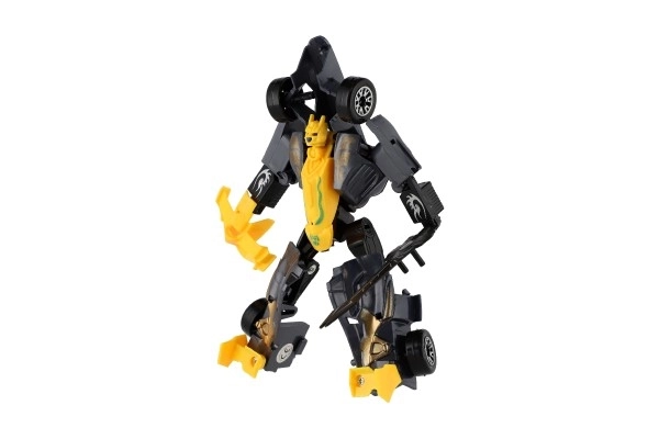 Transformer auto/robot závodní formule plast 19 cm na kartě