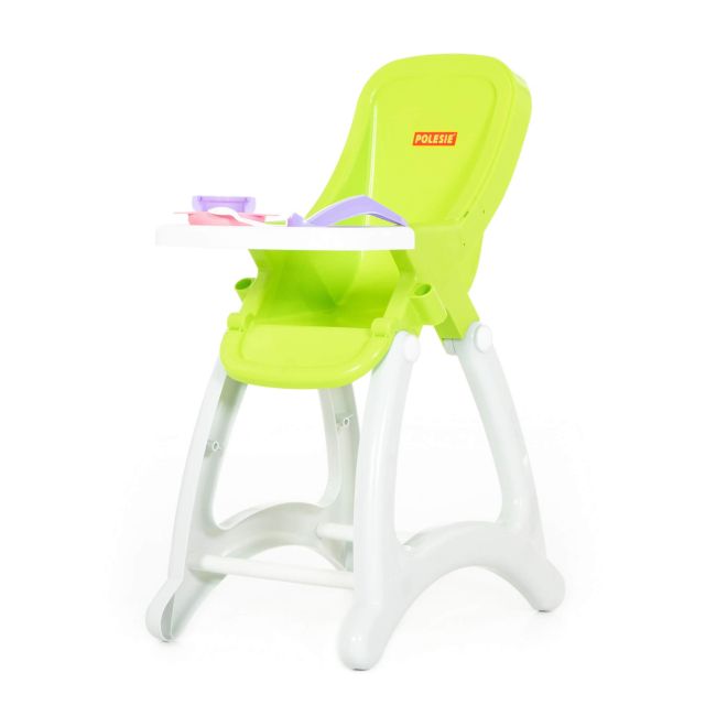 Vysoká jídelní židlička pro miminka – Zelená