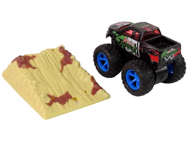 Monster Truck Big Foot gumové pneumatiky rampa