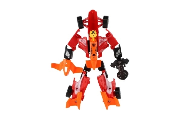 Transformer auto/robot závodní formule plast 19 cm na kartě