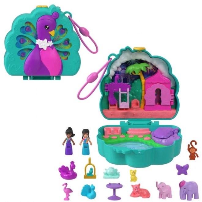 Polly Pocket Pávím zahradním kompaktní hrací set