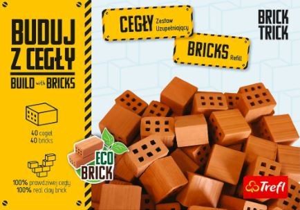 Brick Trick doplňková stavebnice cihly půlky 40 kusů
