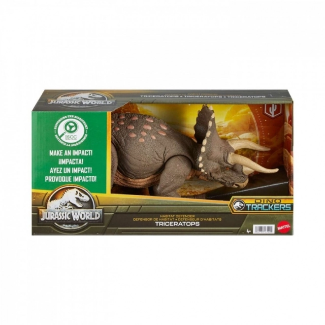 Jurský svět Eco Triceratops Ochránce životního prostředí figurka