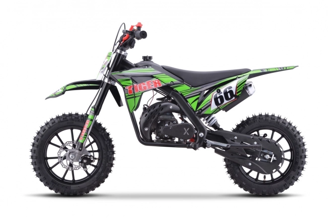 Benzinový motocykl Tiger 49cc zelený