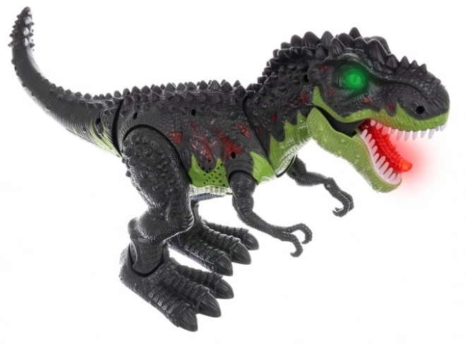 Dinosaurus T-Rex s hnízdem s vejci a dinosaury