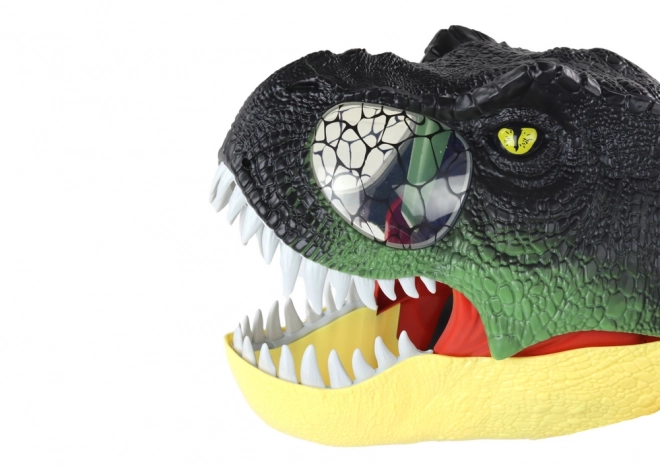 Maska dinosaura s nastavitelným páskem a světelnými a zvukovými efekty