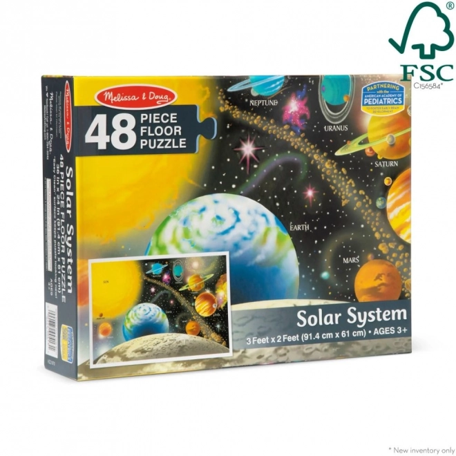 Podlahové puzzle Sluneční soustava - 48 dílků