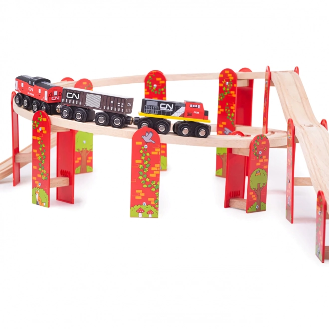 Bigjigs Rail Víceúrovňový set kolejí