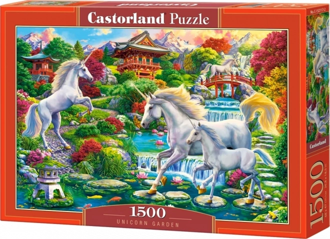 Puzzle Zahrada jednorožců - 1500 dílků