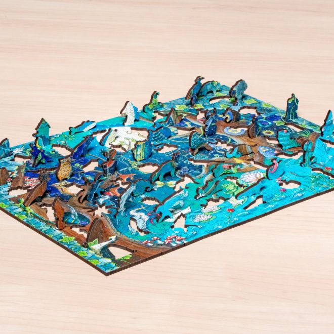 RAVENSBURGER Dřevěné puzzle Kouzelný les 500 dílků