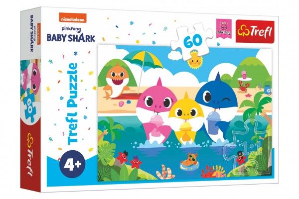 Puzzle - Baby shark 60 dílků