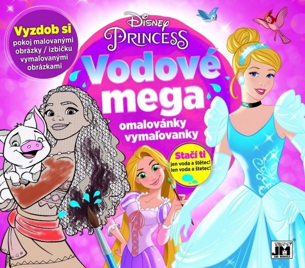 Vodové mega omalovánky Maluj vodou Disney Princezny